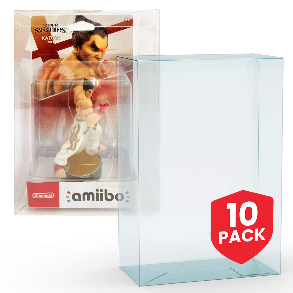 EVORETRO Protector for Small amiibo 12.9x7x19 PET Protector Pack of 10