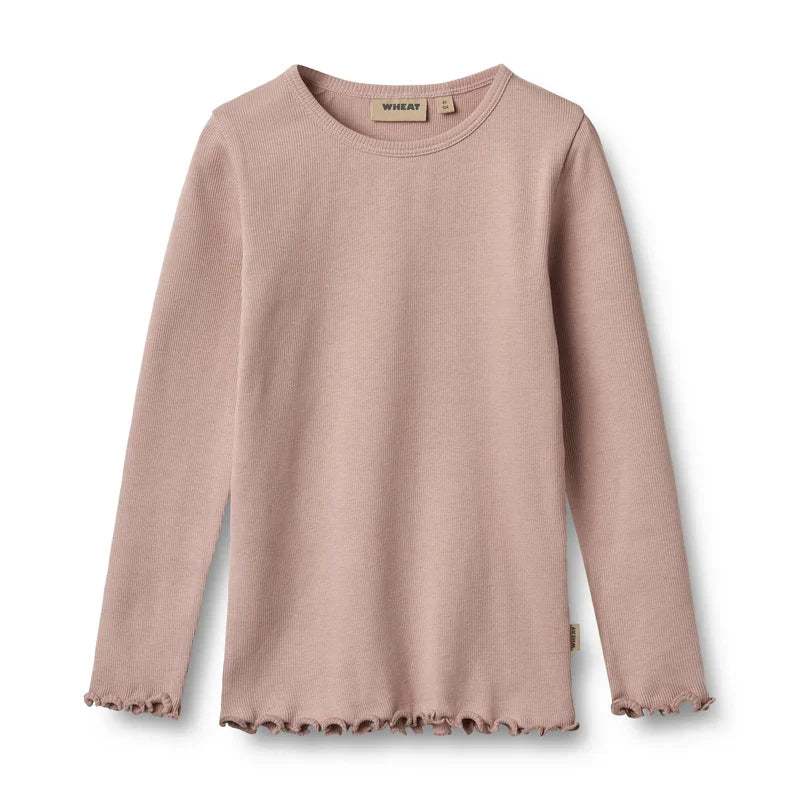 T-shirt à manches longues Ida | Poudre de Rose | Blé Enfants
