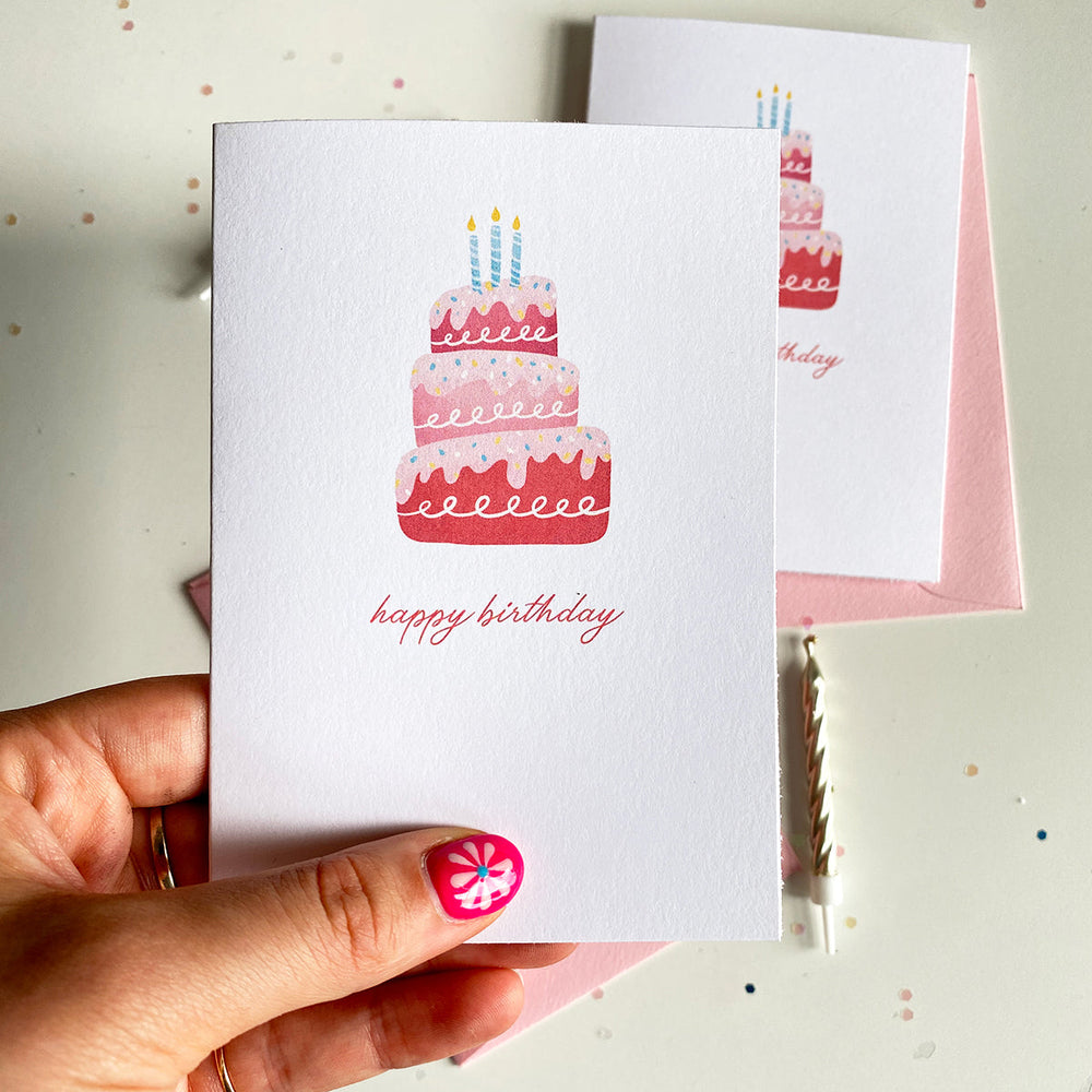 Mini carte de vœux d'anniversaire "Souffle tes bougies"