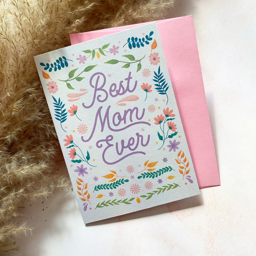 Meilleure Maman du Monde | Fête des Mères | Mini Carte de Vœux