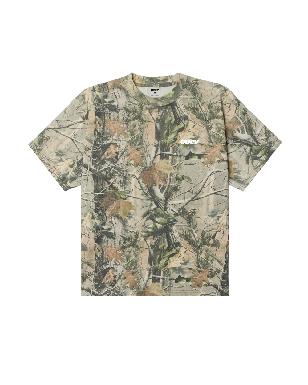 Obey 'Get Up' Heavyweight Tee - Leaf Camo