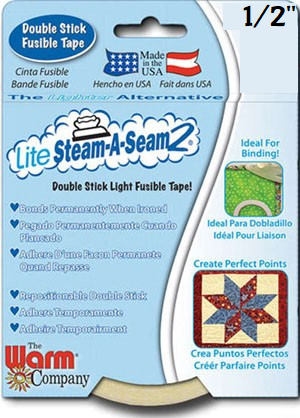 Lite Steam-A-Seam 2 -- 1/2" x 20yds — Cottage Quilting Ltd.