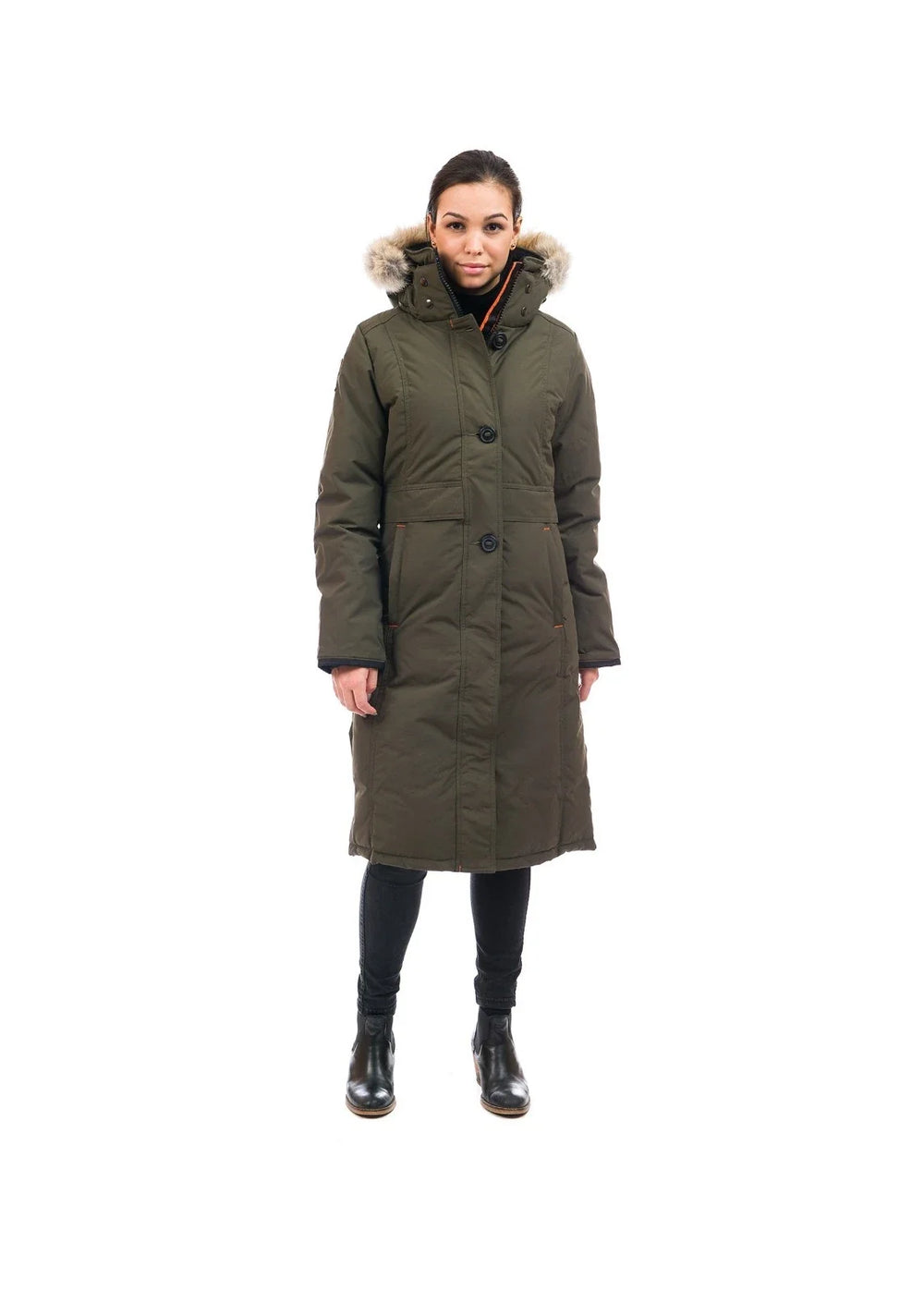 Outdoor Survival Canada Parka Nuaja pour femme, duvet -40, vert mousse alpin, Large - EN VITRINE
