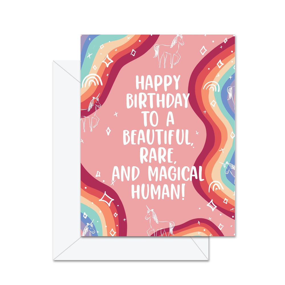 Joyeux Anniversaire à une Personne Belle, Rare et Magique ! - Carte de Vœux