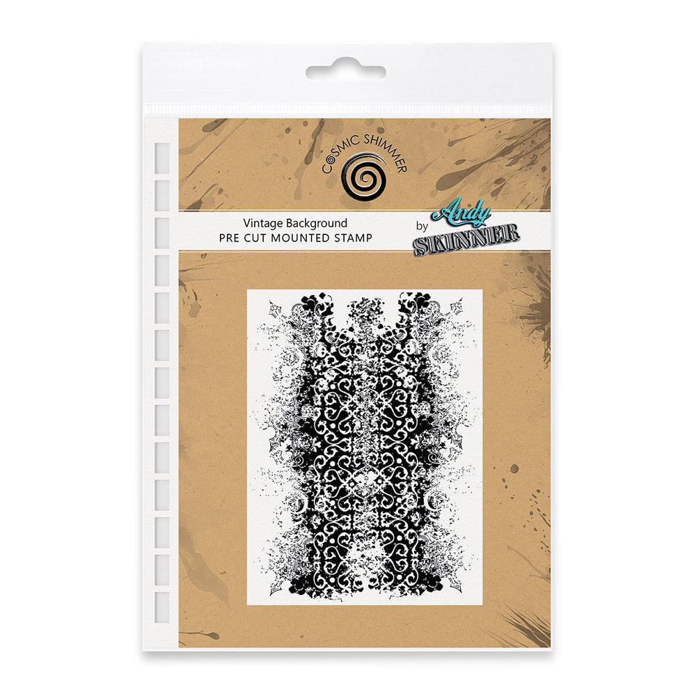Vintage Background Pre Cut Rubber Stamp by Andy Skinner — Ecstasy Crafts