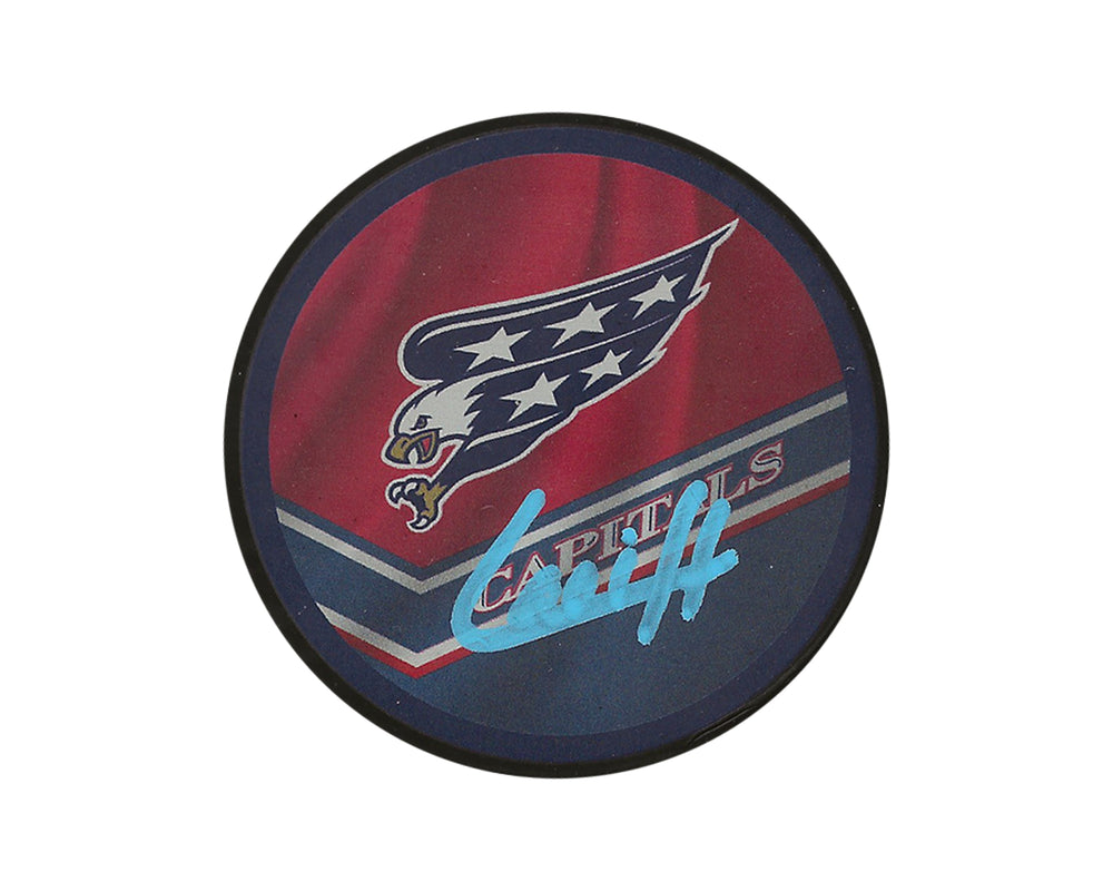Hendrix Lapierre Autographed Washington Capitals Reverse Retro Souvenir Puck