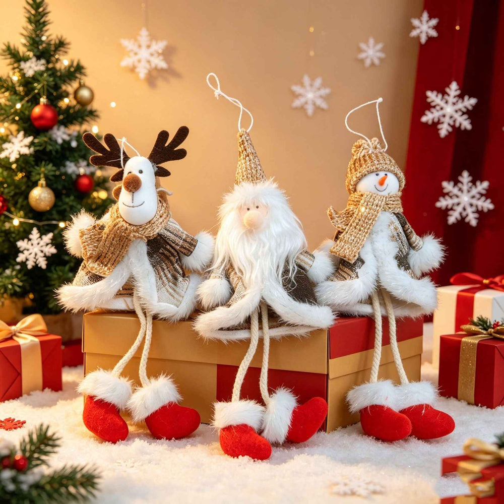 Ornement de sapin de Noël bonhomme de neige ange