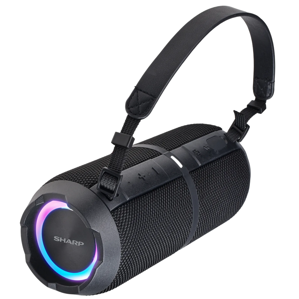 Sharp GX-BT390 Crystal Clear 60W Rugged Waterproof Bluetooth Speaker - Black