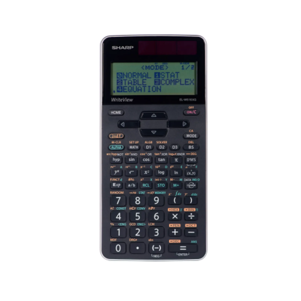 Sharp ELW516XGSL WriteView Advanced Scientific Calculator – 640 Functions with Twin Power Solar & Battery