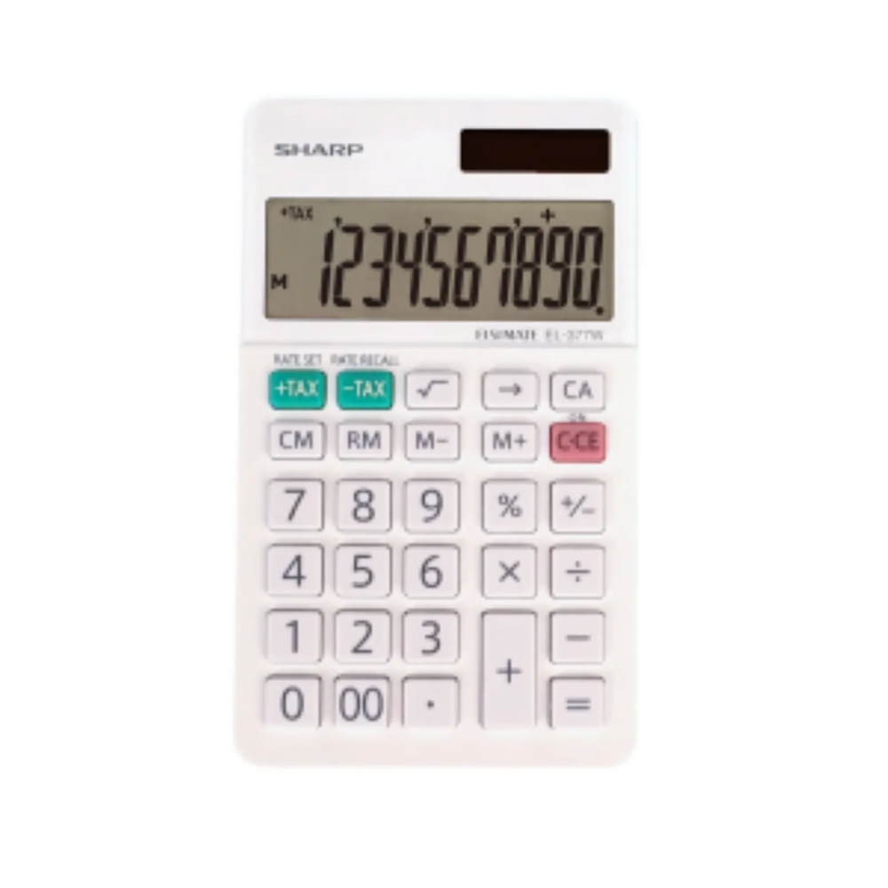SHARP EL377W Twin Power 10-digit Display