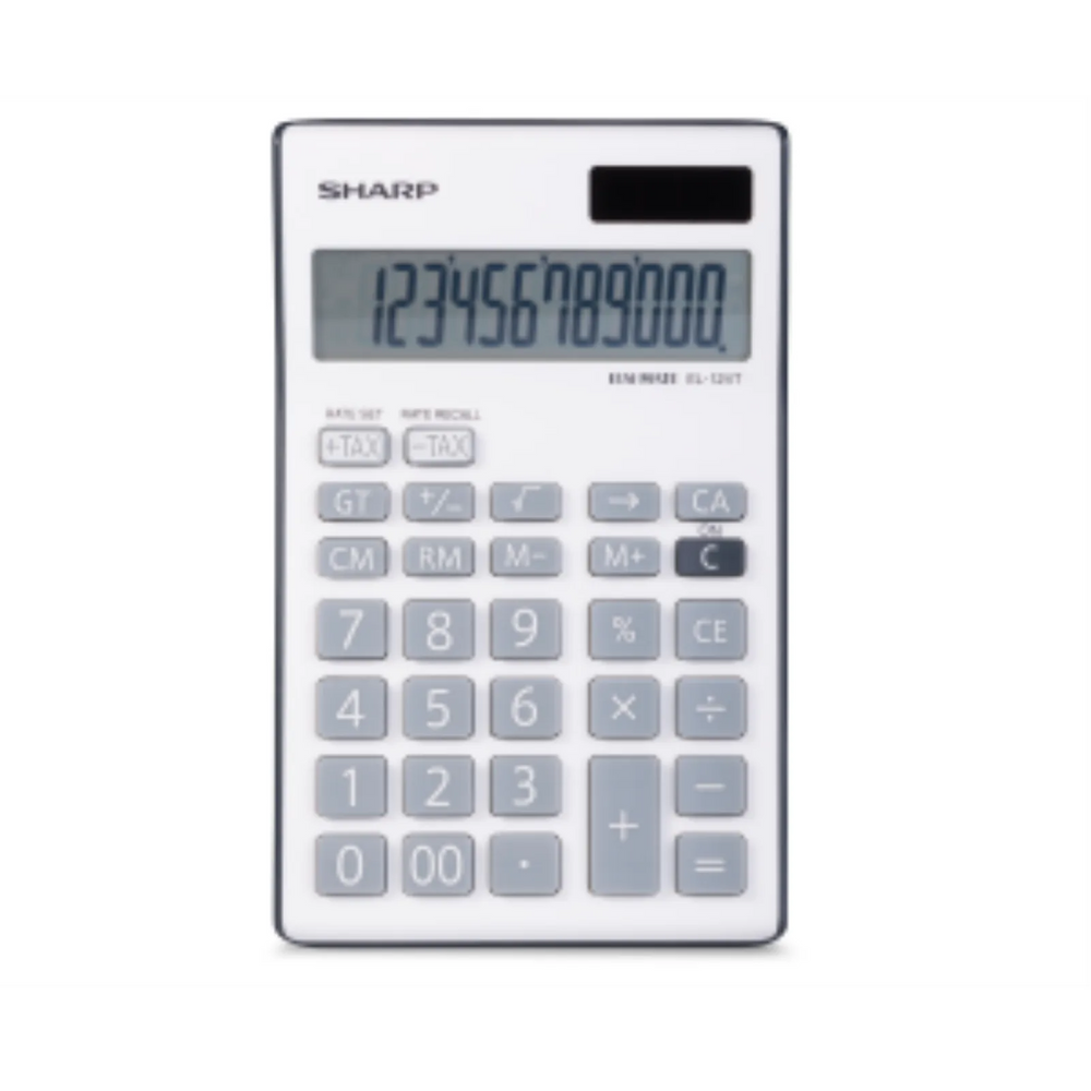 SHARP EL124TGY Twin Power 12-digit Display