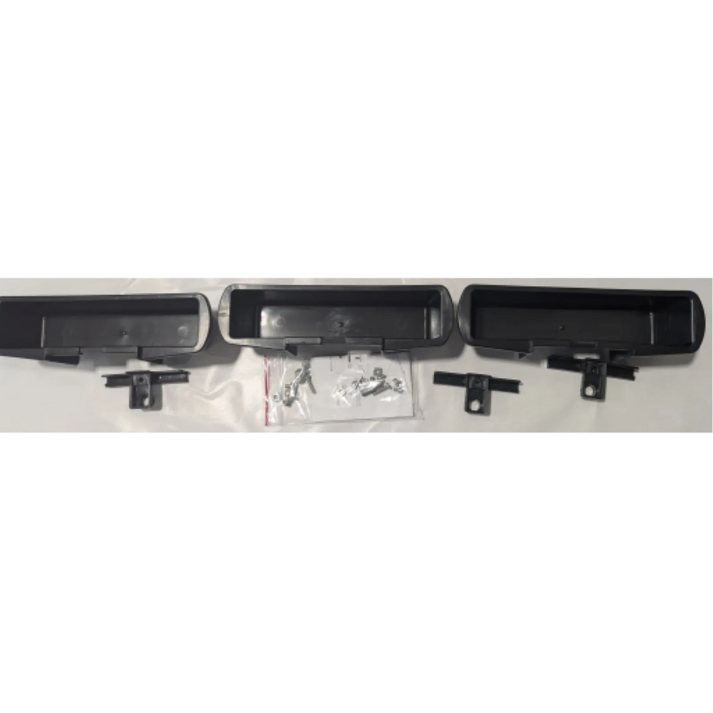 TITAN 3 CONTAINERS AND BLACK HOOKS KIT, SCREWS FOR SHELF WITH BLACK PANELS