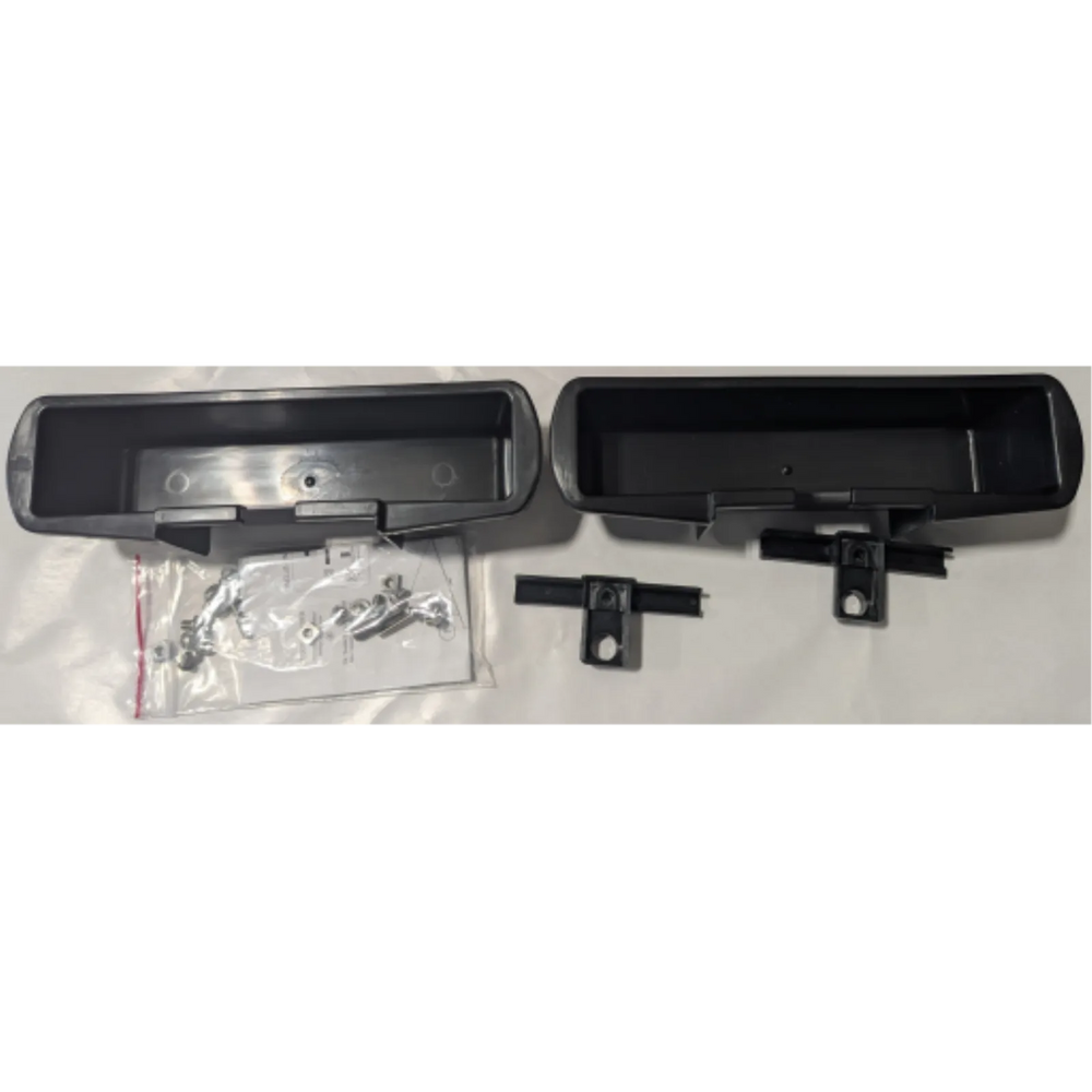 TITAN 2 CONTAINERS AND BLACK HOOKS KIT, SCREWS FOR SHELF WITH BLACK PANELS