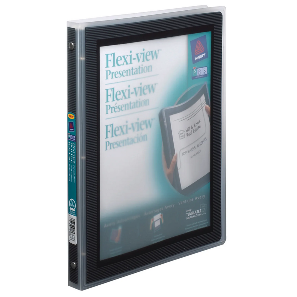 15767 SPECIALTY PRESENTATION BINDERS, FLEXIVIEW, 1/2" BLAC