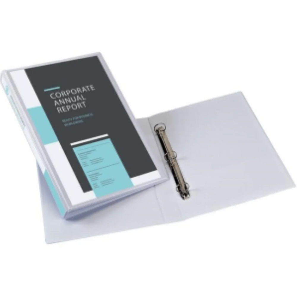 Avery View 1" Durable View White Legal Binder, Round Ring, 175 sheet capacity