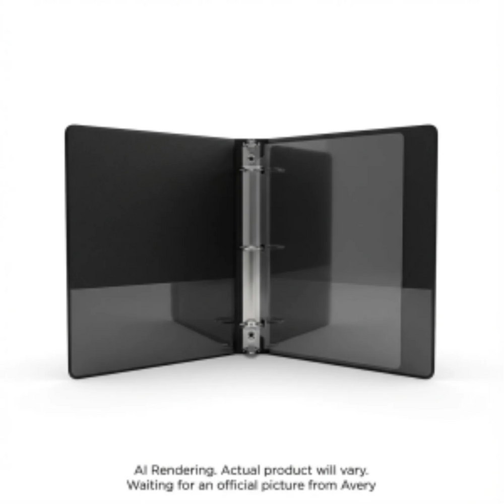 Avery View 1½" Durable View Binder, Black, Gap Free D-Ring, 375 sheet capacity