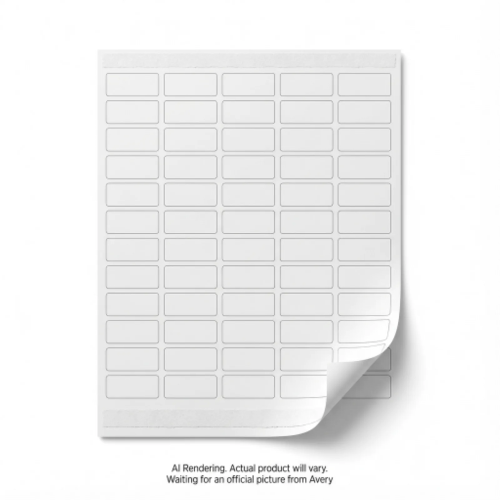 Avery Laser/Inkjet Rectangle Labels w Easy Peel®, ?" x 1¾", Permanent, 10 sheets/env, 600 labels/env