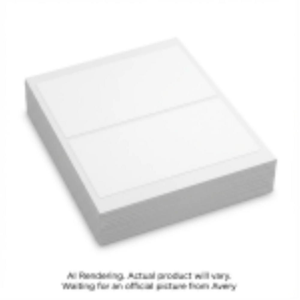 Avery Laser/Inkjet White Shipping Label, 8½” x 5½”, Permanent, 250 sheets/box, 500 labels/box