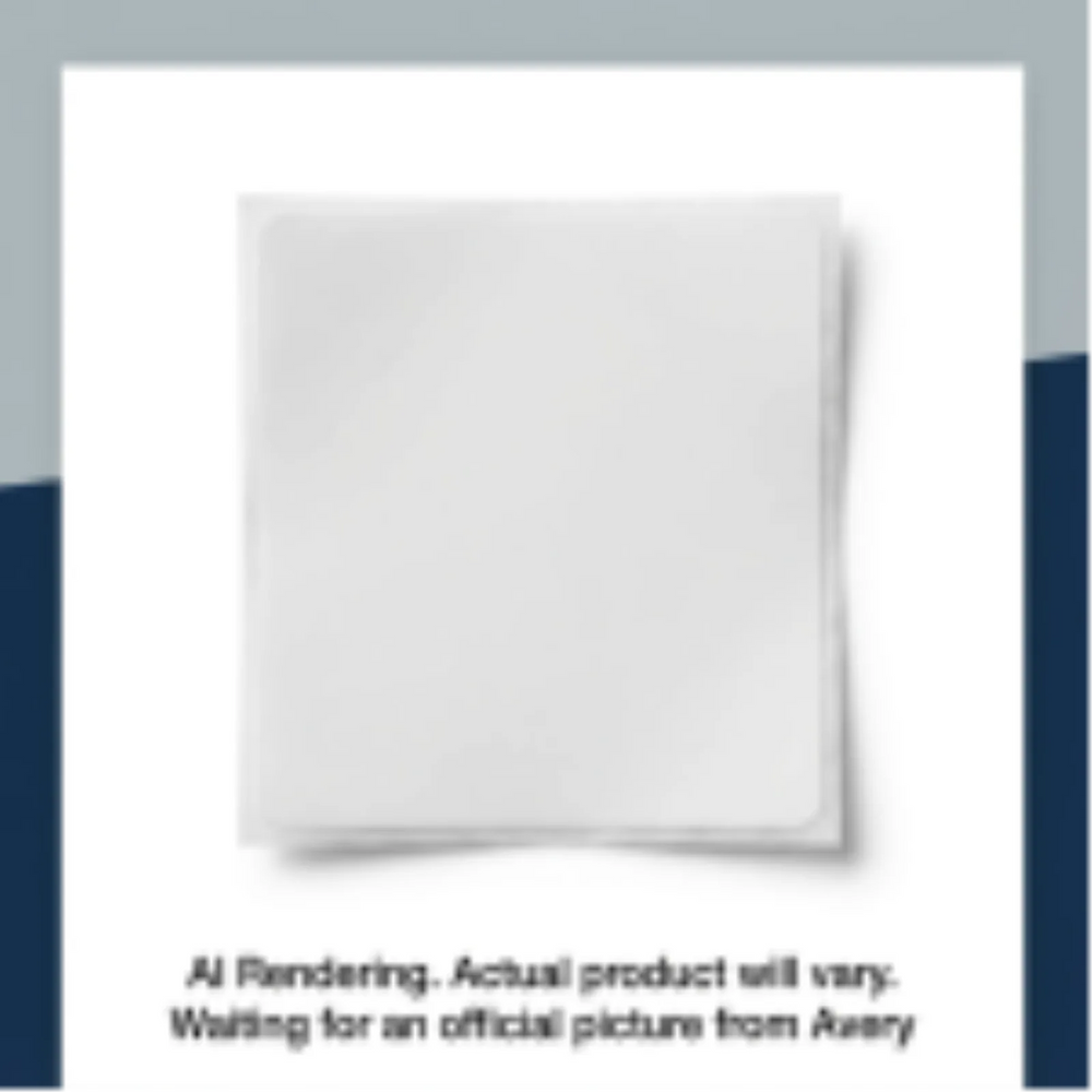 Avery Hand Apply Plain Non-Adhesive 8.2 MHz RF Labels, 1.65" x 1.67", 500 labels/roll, 1 roll/pkg