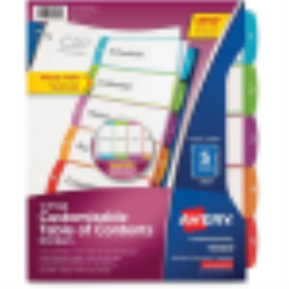 READY INDEX ARCHED TABS LASER/INKJET CONTEMPORARY, 1-5