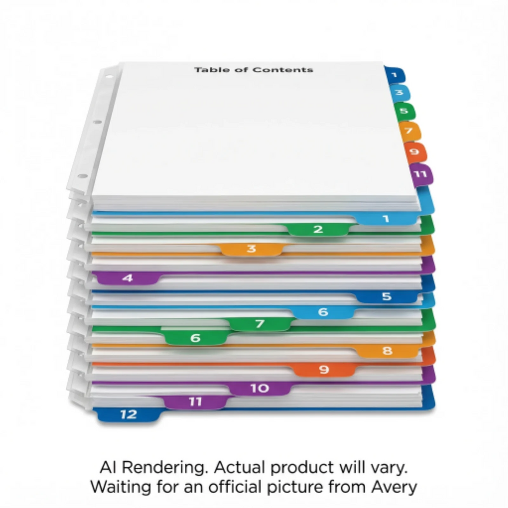 11843 READY INDEX ARCHED TABS LASER/INKJET CONTEMPORARY, 1-1