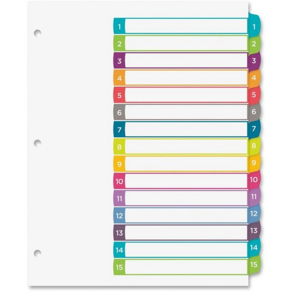 READY INDEX ARCHED TABS LASER/INKJET CONTEMPORARY, 1-1