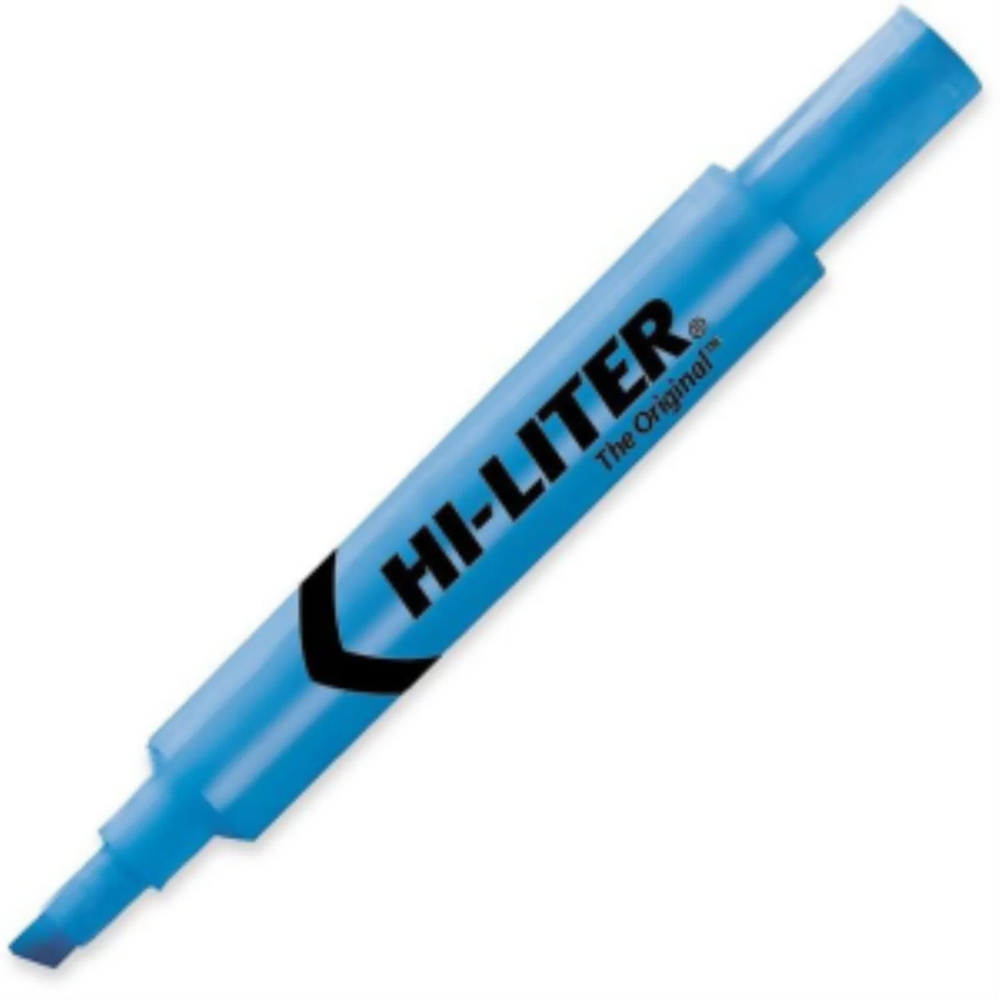 HILITER DESK STYLE, 12/BOX, FLUORESCENT BLUE, INDIVID