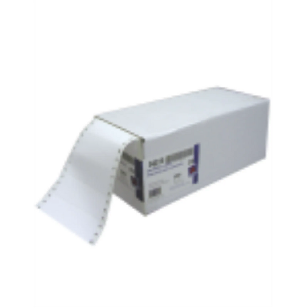 DOT MATRIX PRINTER LABELS, 4" X 17/16", PERMANENT, WHI