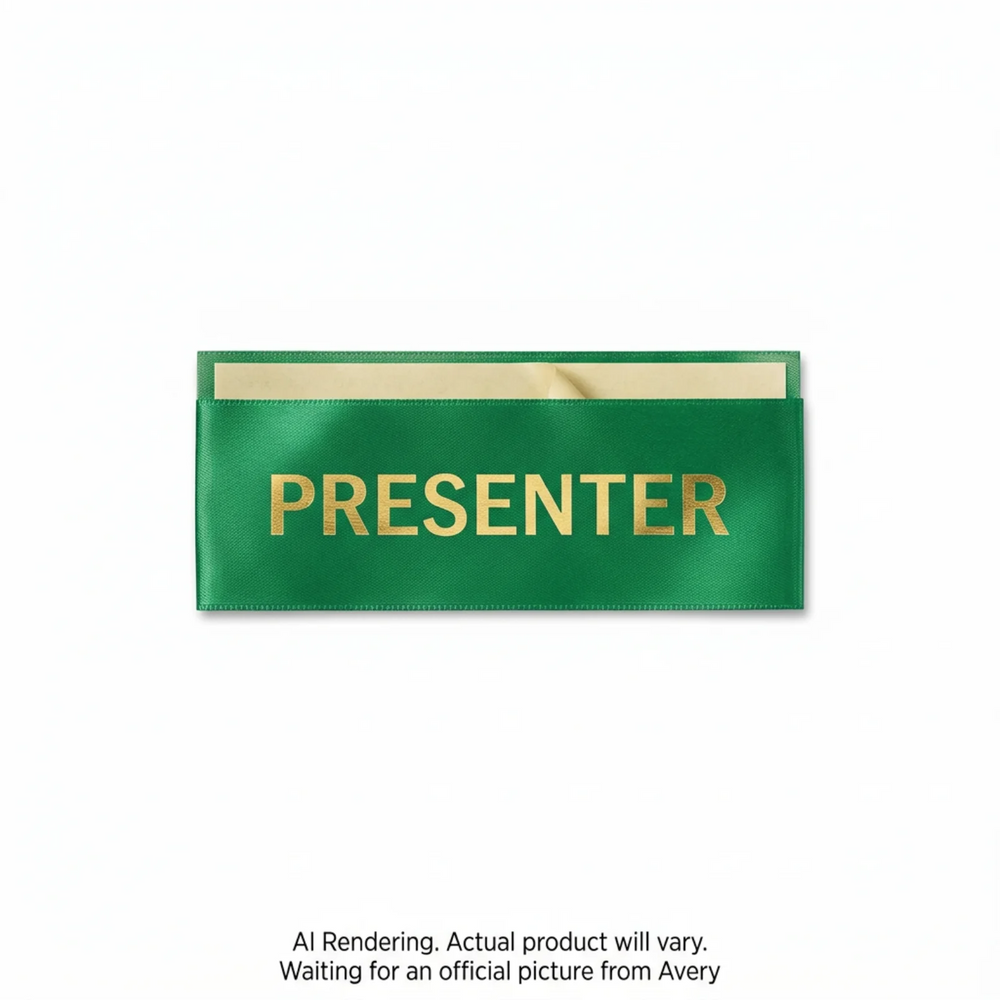 PRESENTER Stack-A-Ribbon®, Green, 4" x 1?", 25/pkg