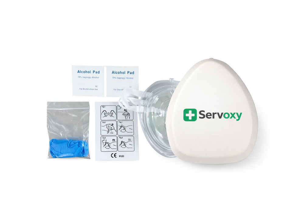 Masque de RCR Servoxy de poche avec valve unidirectionnelle