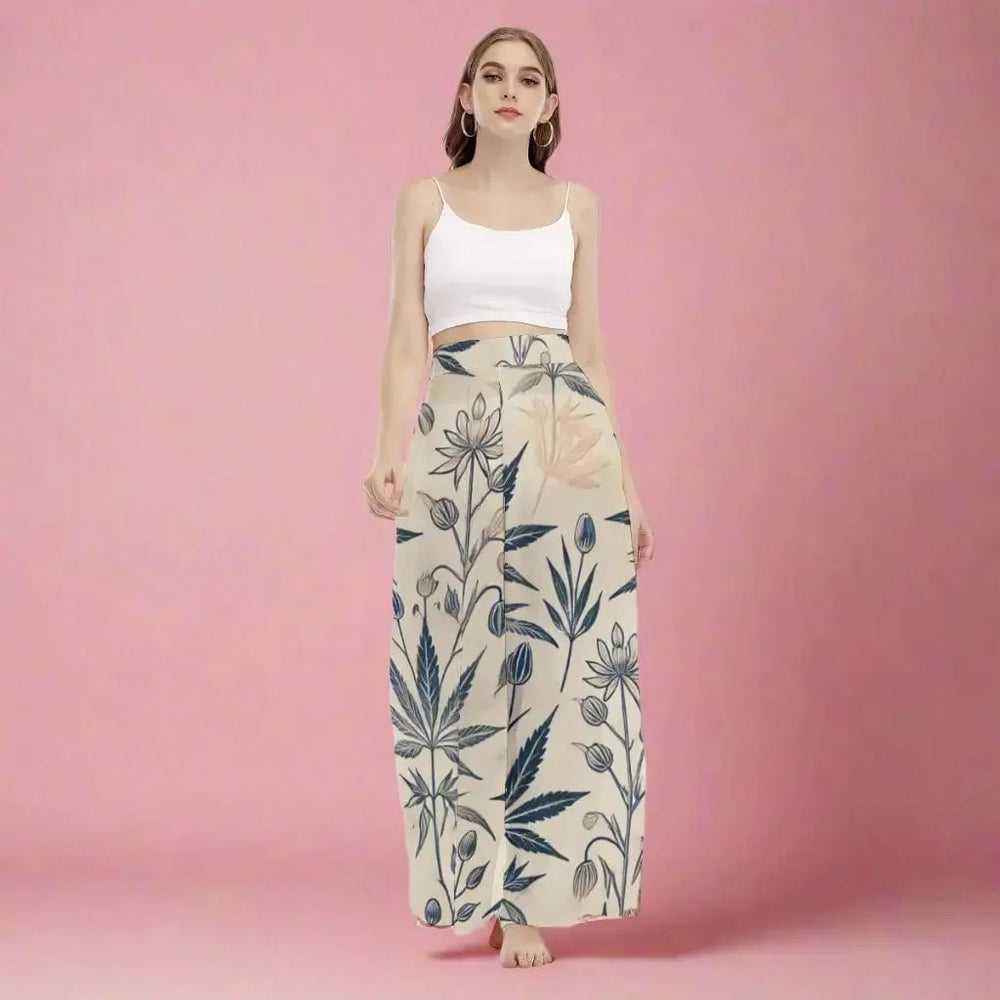 Soft Sativa Wide-Leg Trousers