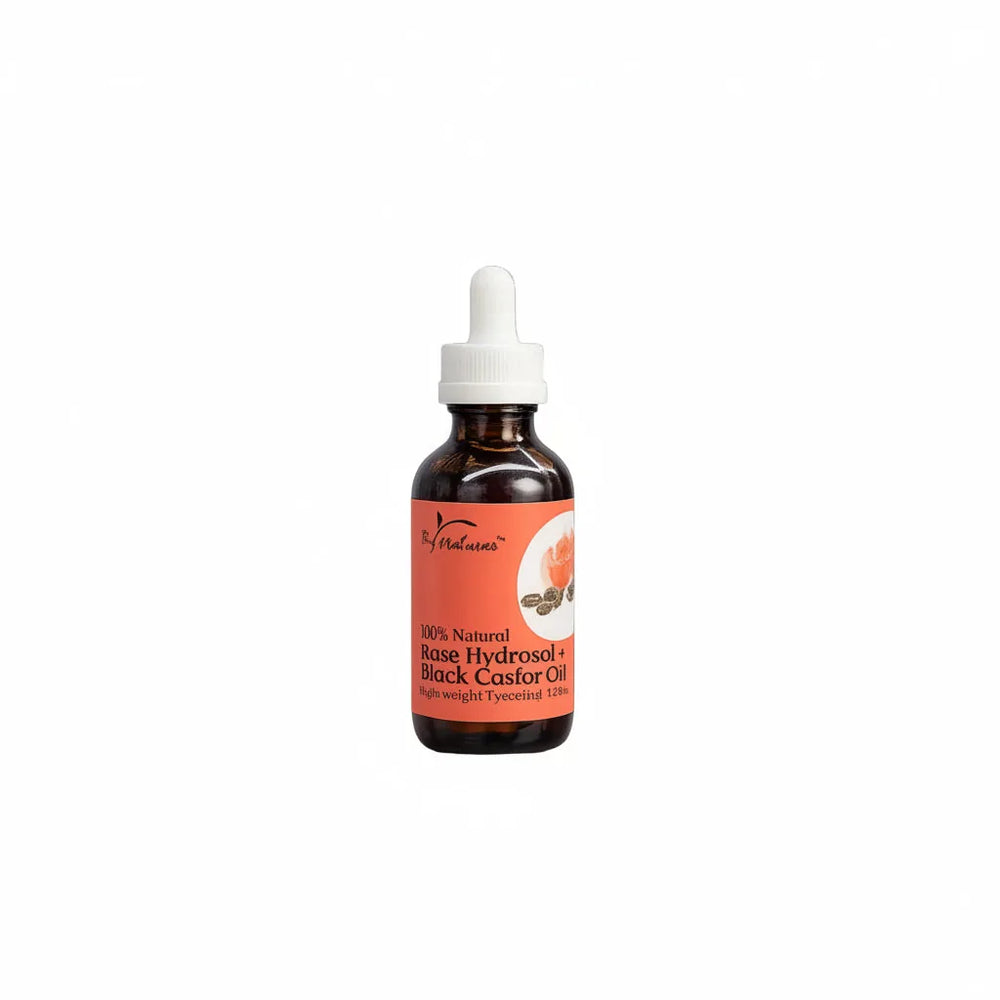 EAU DE ROSE BY NATURES + HUILE DE RICIN NOIR 4 OZ