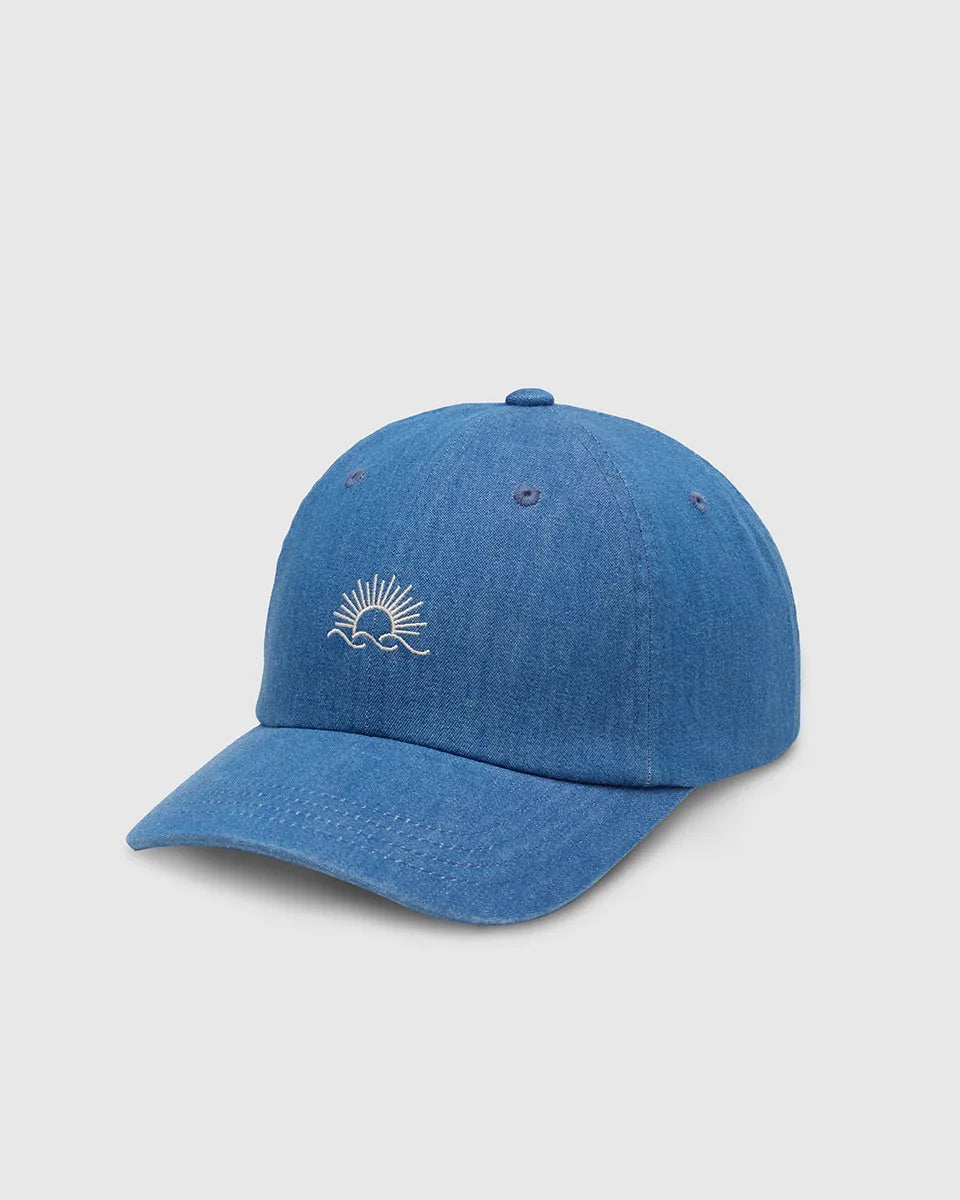 Casquette en denim brodé