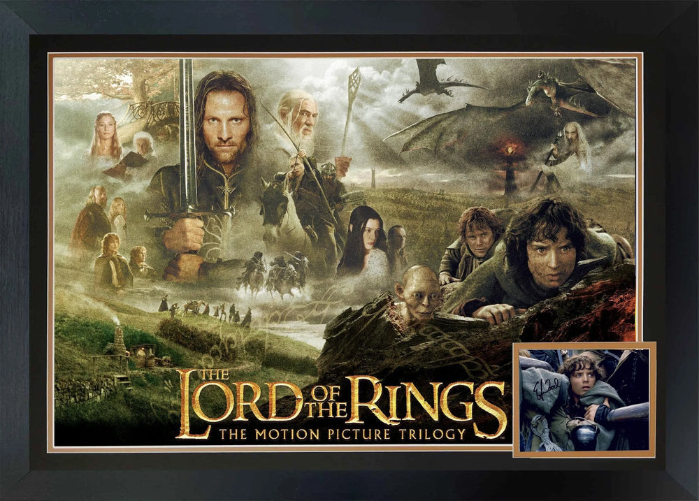 Elijah Wood Signed The Lord of the Rings Autographed Display