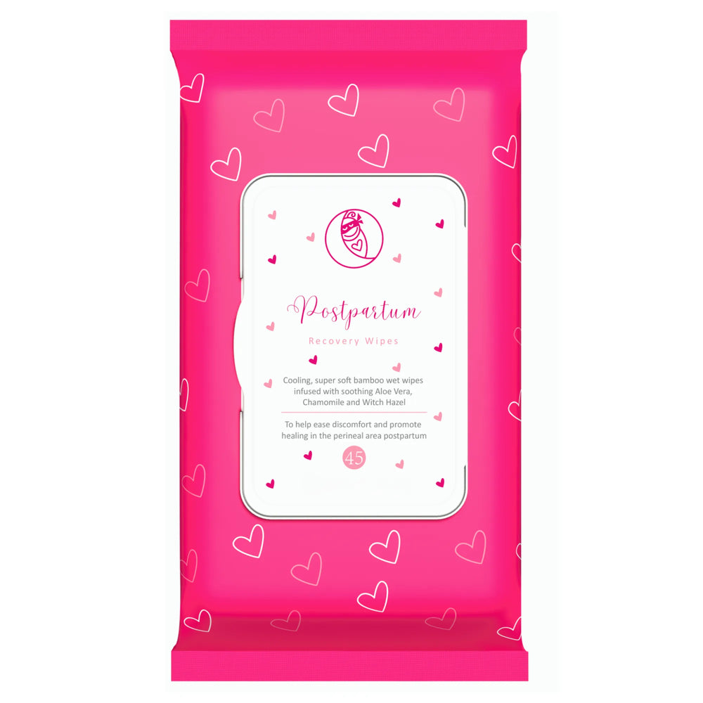 Lingettes/Doublures pour le rétablissement périnéal après l'accouchement à l'hamamélis.