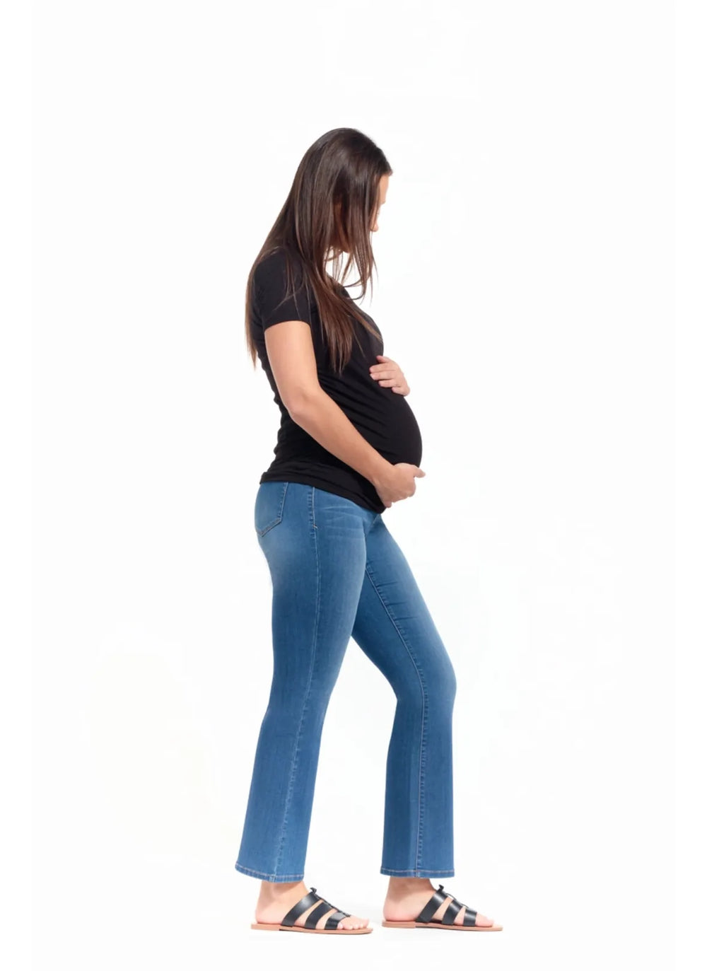 Jean mince maternité 30" avec ceinture abdominale Tobias