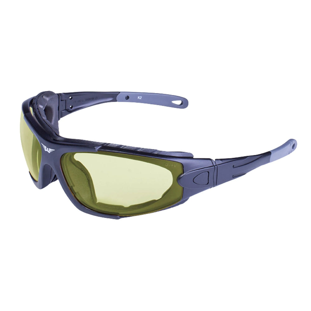Lunettes de moto Global Vision 24 Shorty Kit A/F. Lunettes de sécurité anti-buée photochromiques.