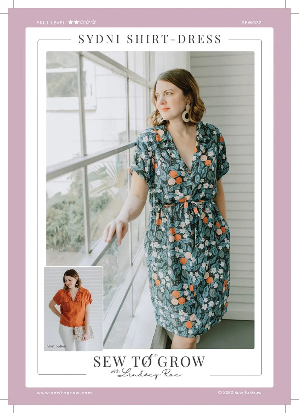 Robe Chemise Sydni de Sew To Grow