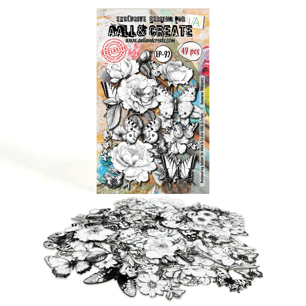 AALL and Create - A6 Ephemera Die-Cuts - Anemone Whispers