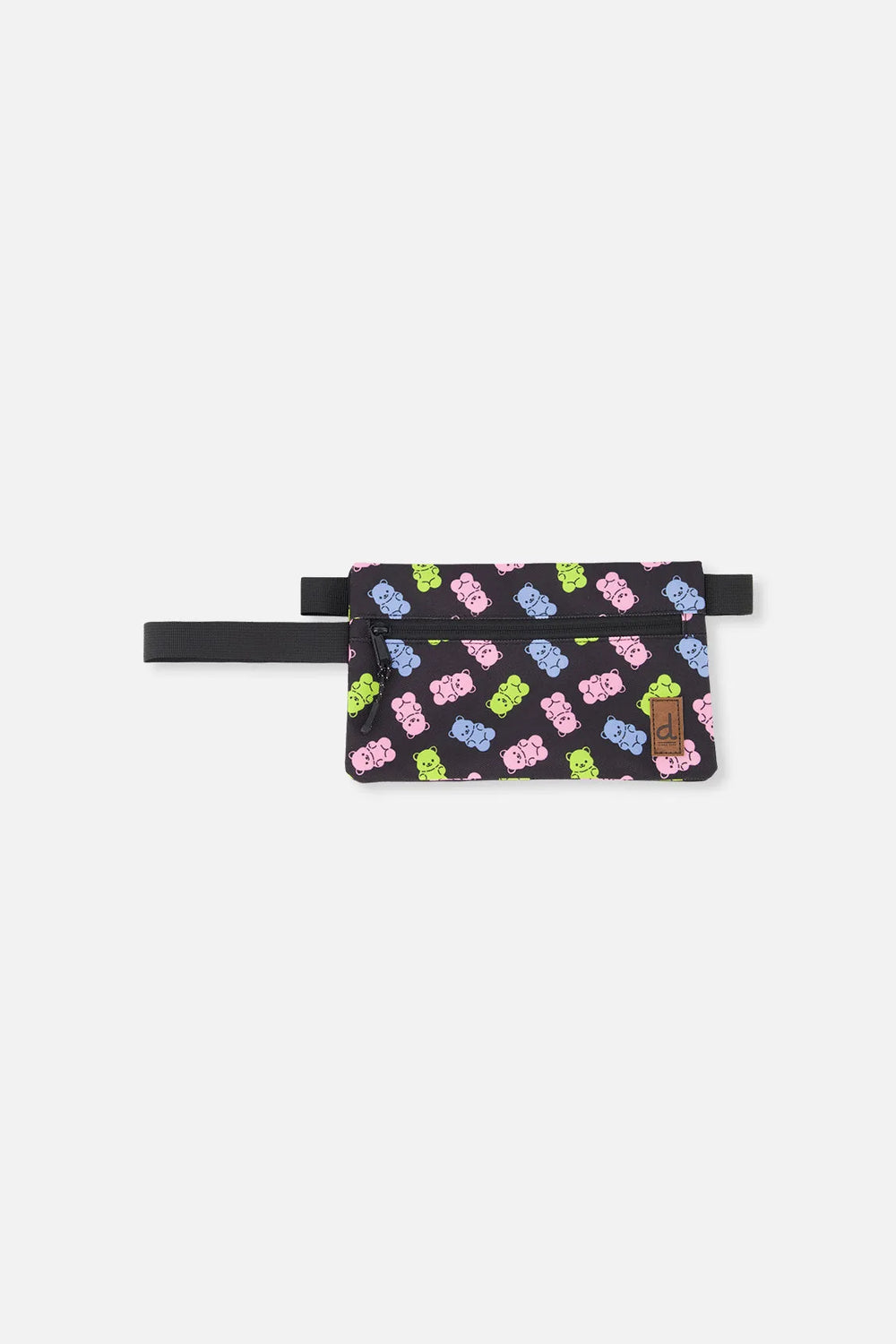 Pencil Case Black Printed Gummy Bears