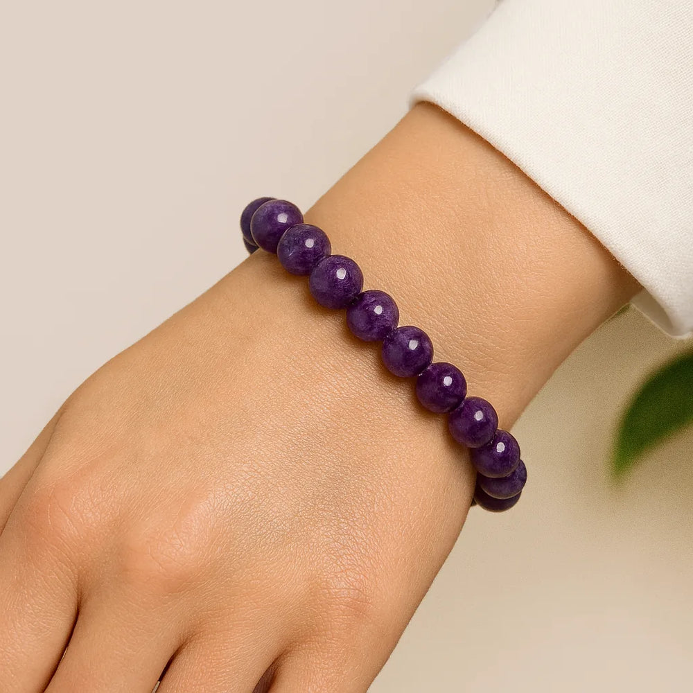 Bracelet de perles d'améthyste