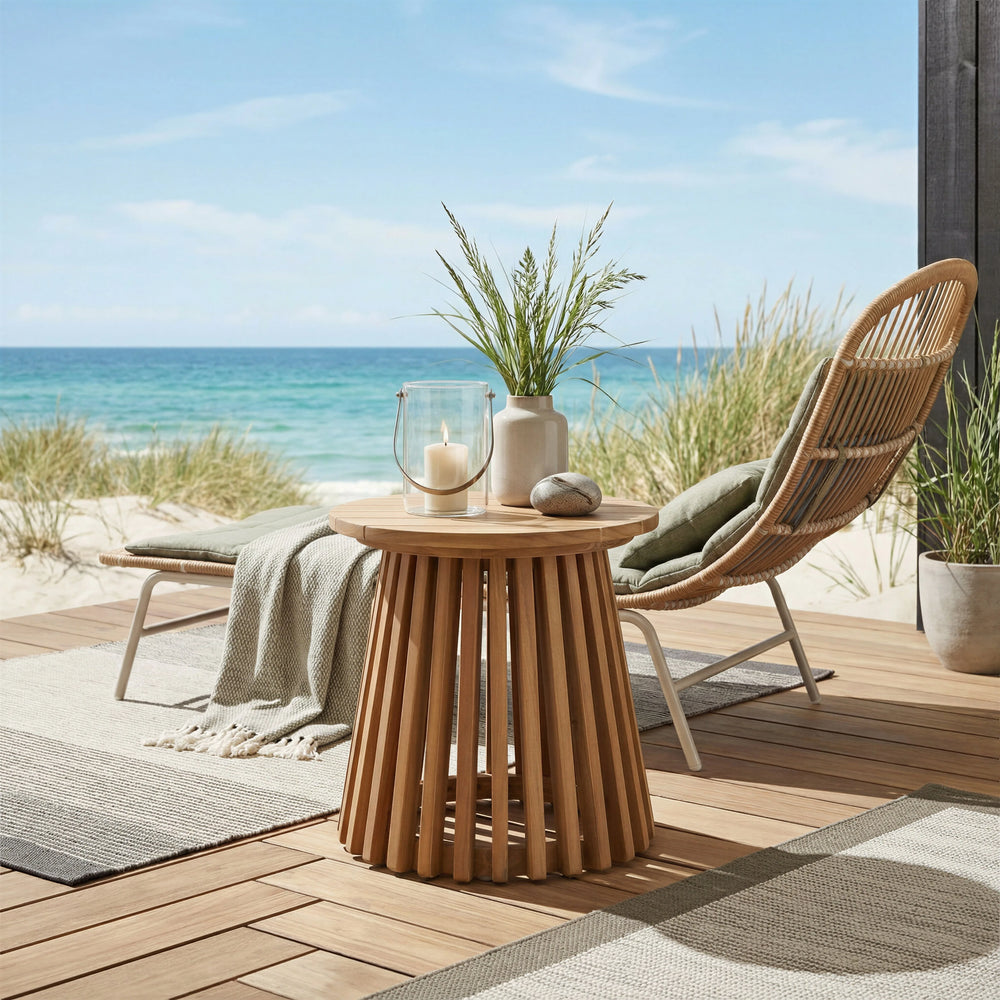 Table d'appoint d'extérieur Olmo - Naturel