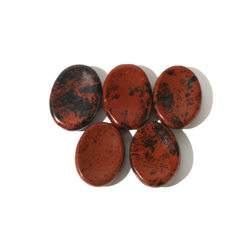 Lames d'obsidienne acajou - Paquet de 5