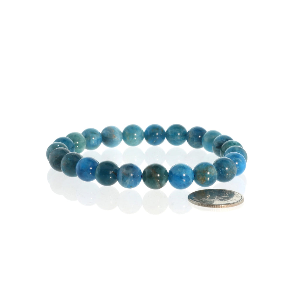 Bracelet Perles Bleues Apatite