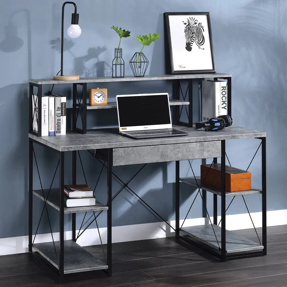 Bureau-bibliothèque Gambetta Polyvalent - Disponible en plusieurs couleurs
