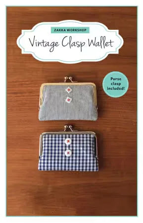 Ensemble de portefeuille à fermoir vintage avec fermoir en or rose