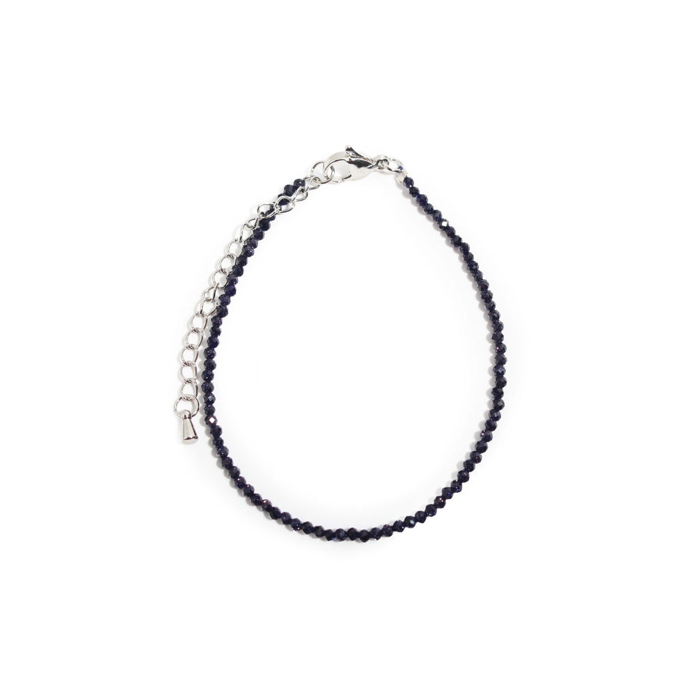 Blue Goldstone Bracelet - 2-3mm