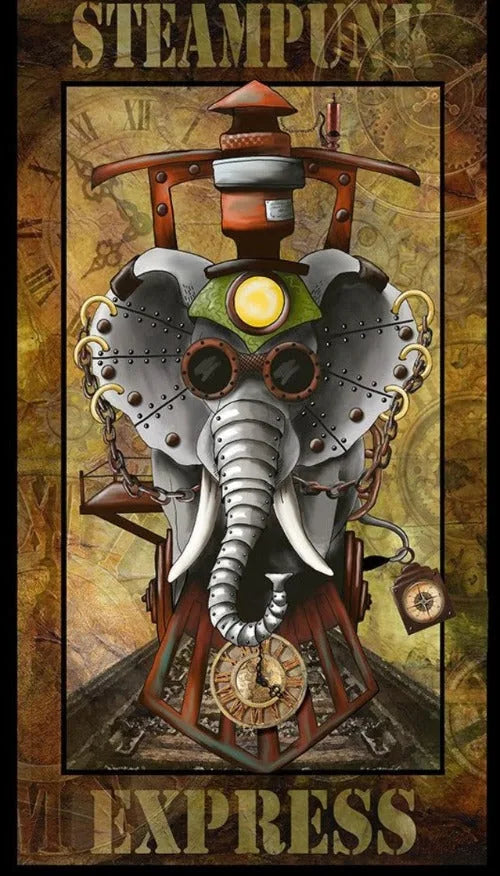Quilting Treasures - panneau Steampunk Express