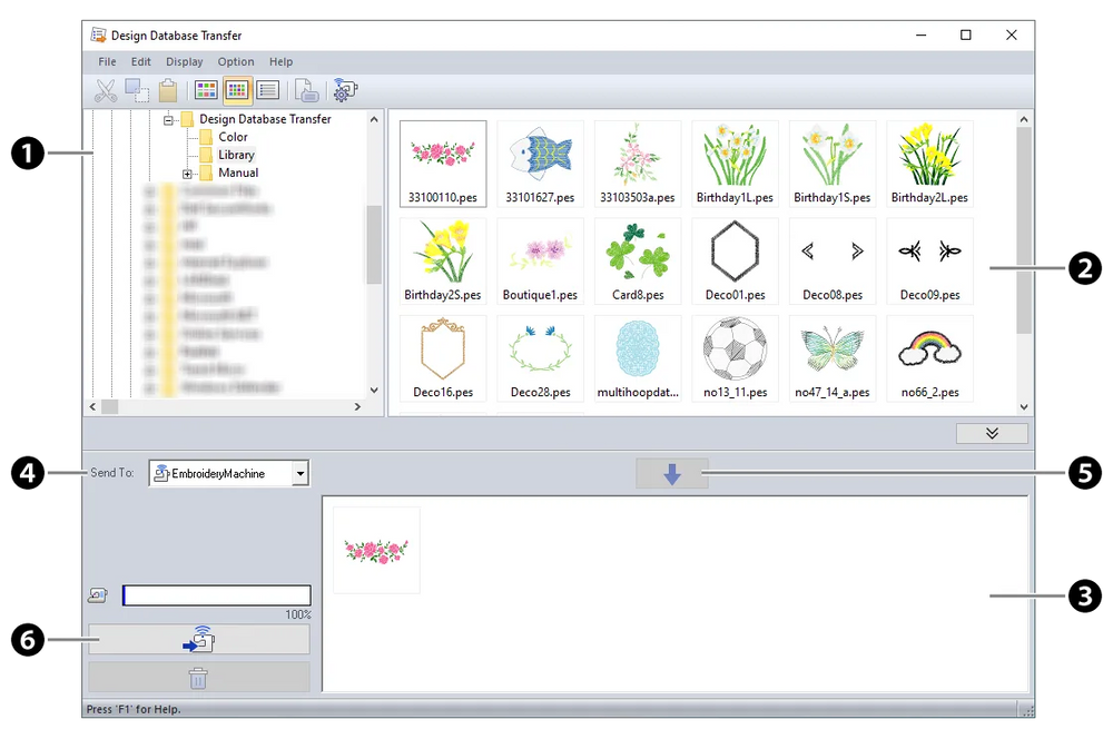 Brother - Application de transfert de base de données de conception