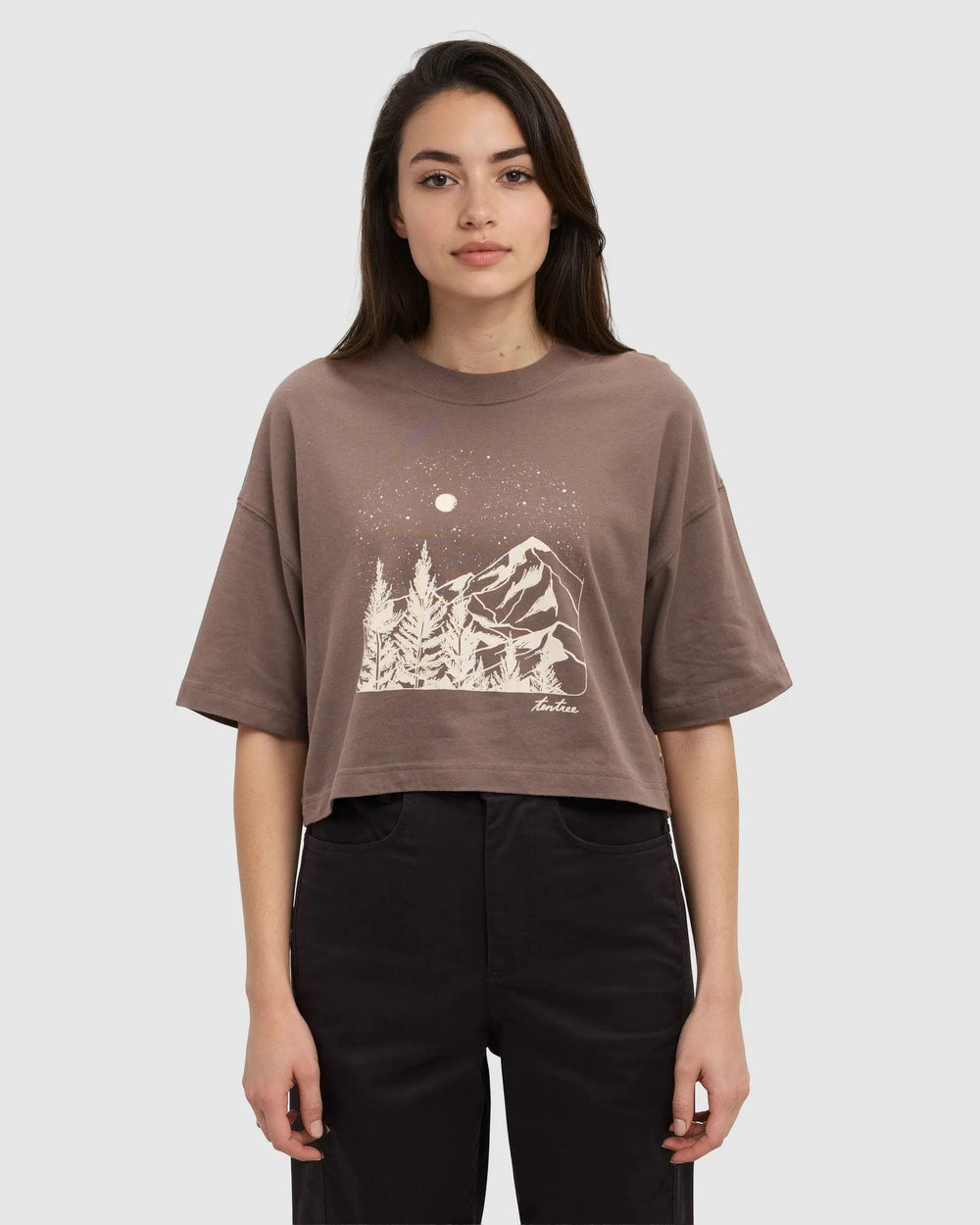 Parks Landscape Oversized Crop T-Shirt
